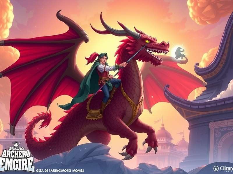 Detailed map of the Archero Dragon Empire showing regions, dragon types, and hidden shrine locations